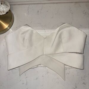 KEEPSAKE the Label Ivory Strapless Top